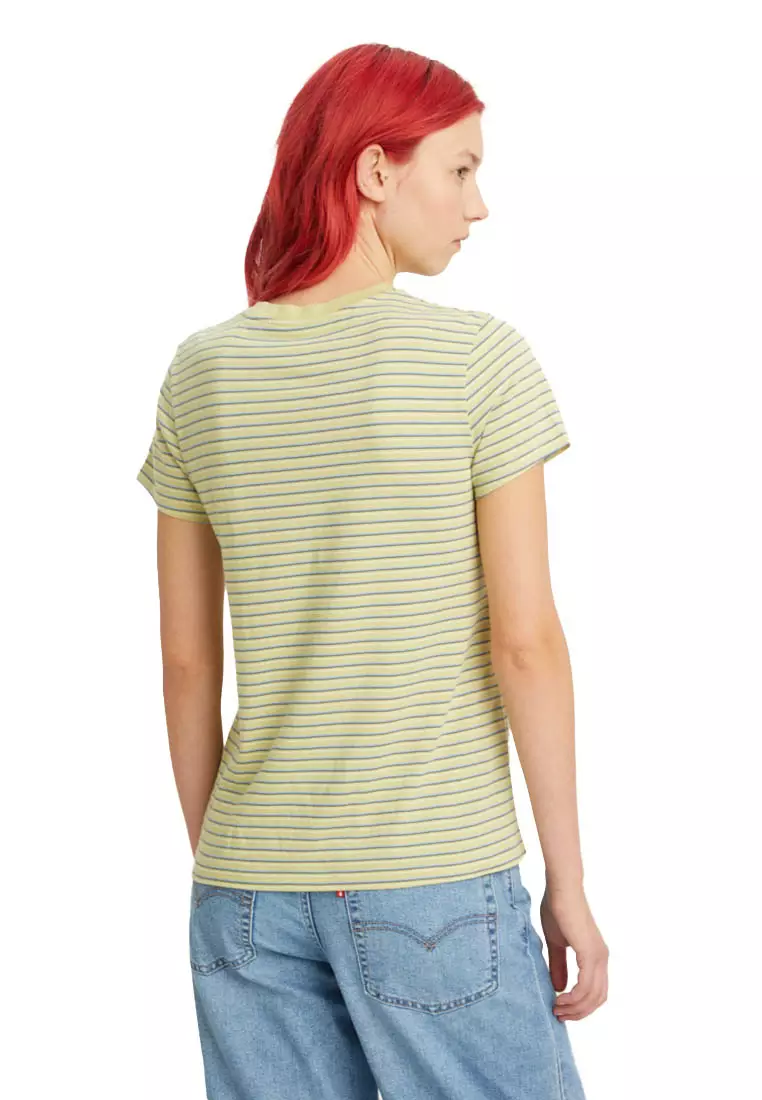 Jual Levi's Levi's® Perfect Tee Fennel Stripe Weeping Willow (39185 ...