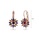 Glamorousky silver Fashion Bright Plated Rose Gold Flower Earrings with Colorful Cubic Zirconia DF850ACD9181CDGS_2