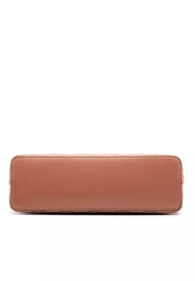 Pre-Loved Gucci Small Gg Canvas Ophidia Dome Crossbody