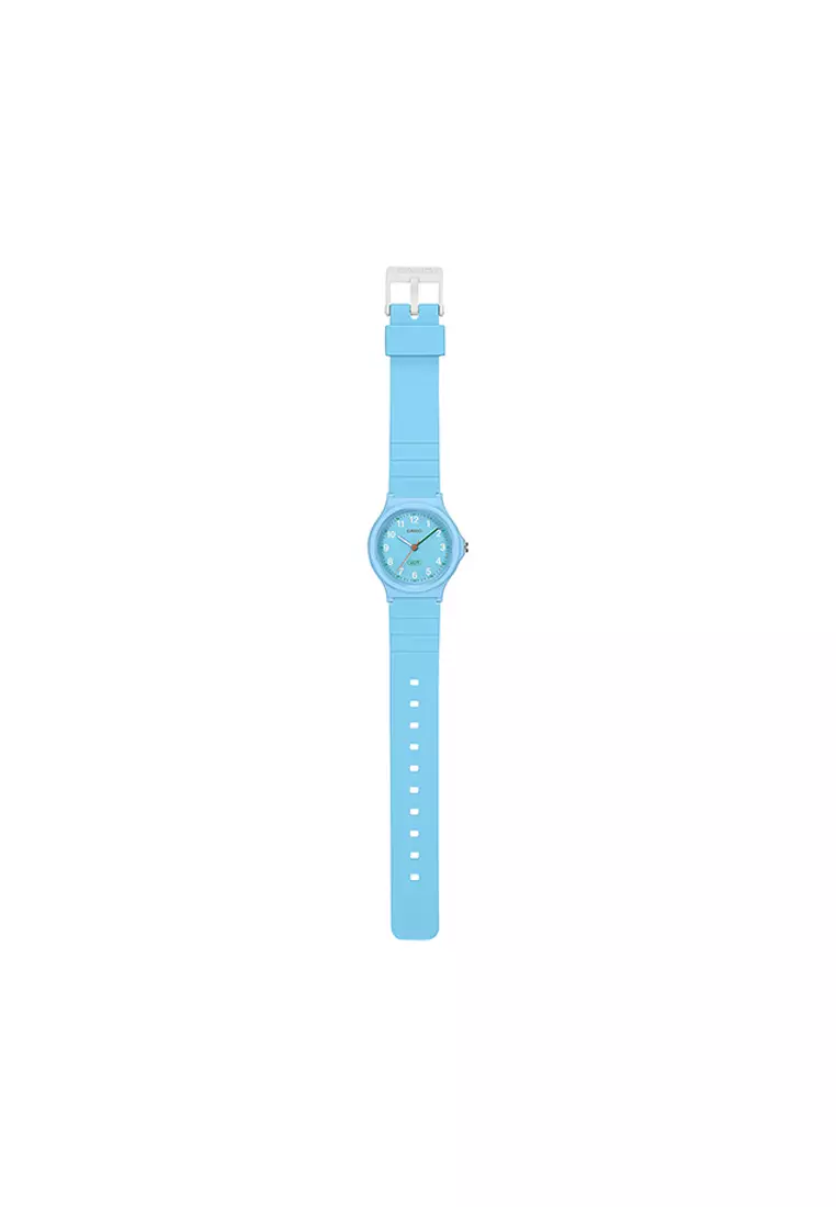 Pop Series Women Analog Watch LQ-24B-2B Blue Resin Strap