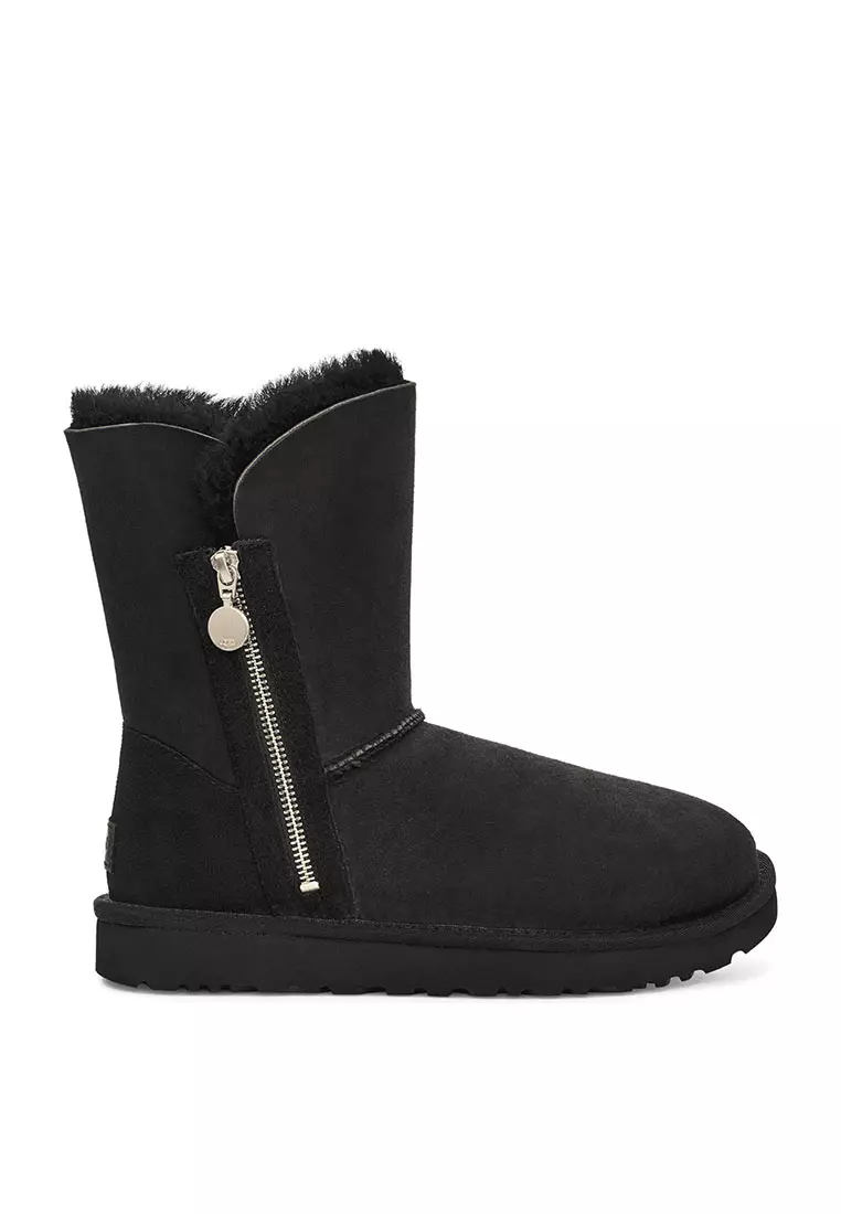 Discount on Ugg  shoes - SKU: Ugg Women's Bailey Zip Short Boot - Black (1112480-Blk)