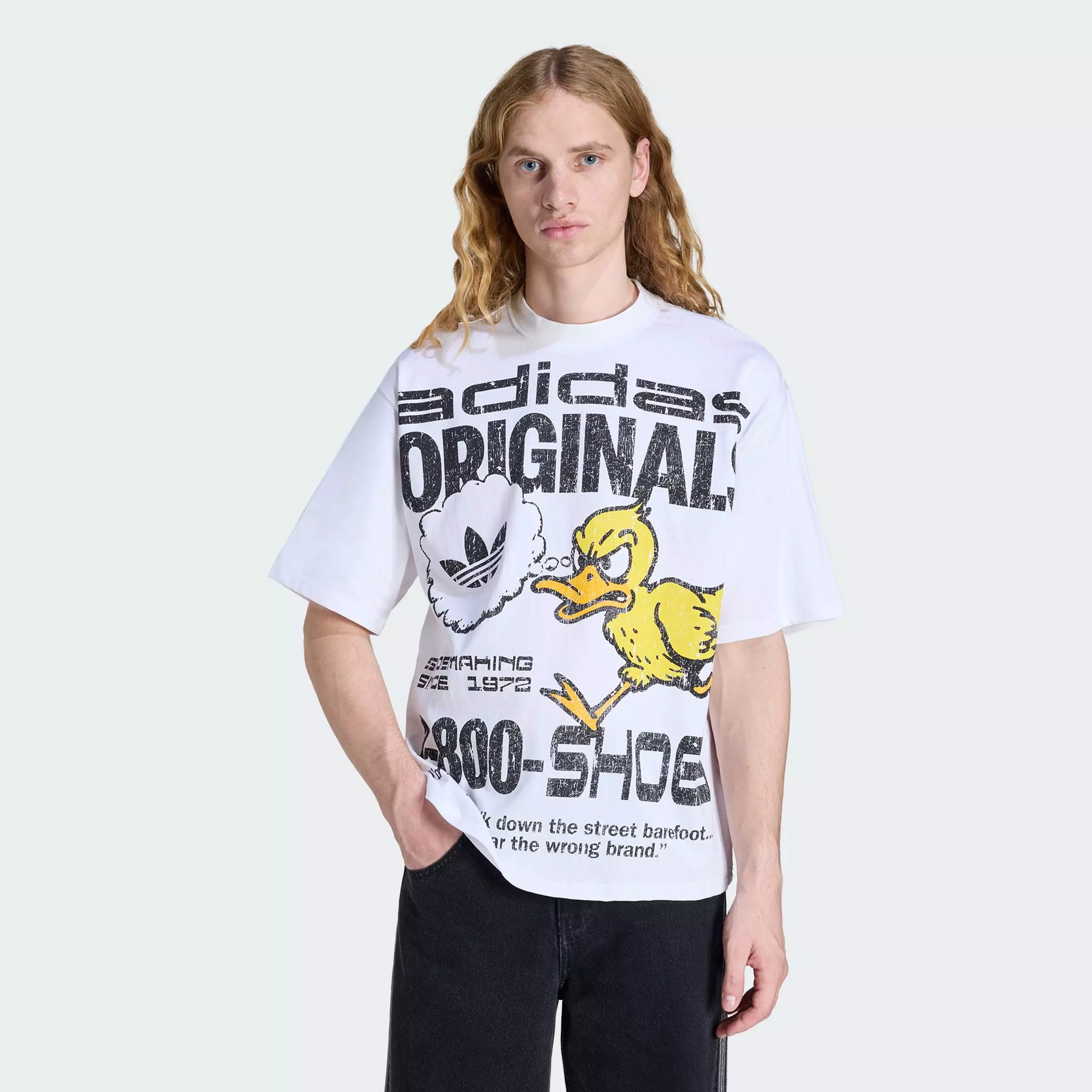 Buy ADIDAS Lifestyle Originals Duck Graphic Tee Men White KG6439
