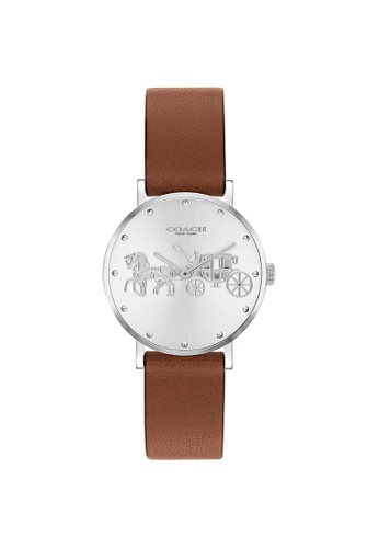 Coach Watches silver Coach Perry Silver White Women's Watch (14503797) C9191ACD695402GS_1