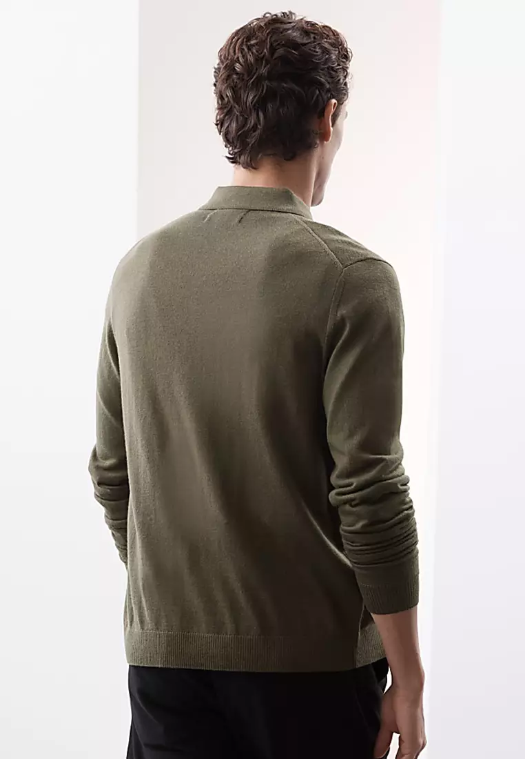 Pure Extra Fine Merino Wool Knitted Jacket