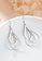 ZITIQUE silver Women's Fashionable Multi-layered Hollowed Water Droplets Earrings - Silver 78E79ACC2F6256GS_2