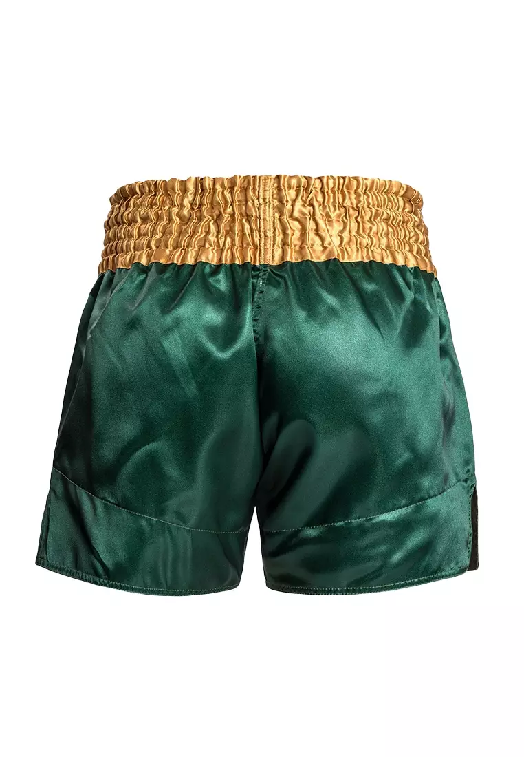 Venum Classic Muay Thai Shorts - Green/Gold/White