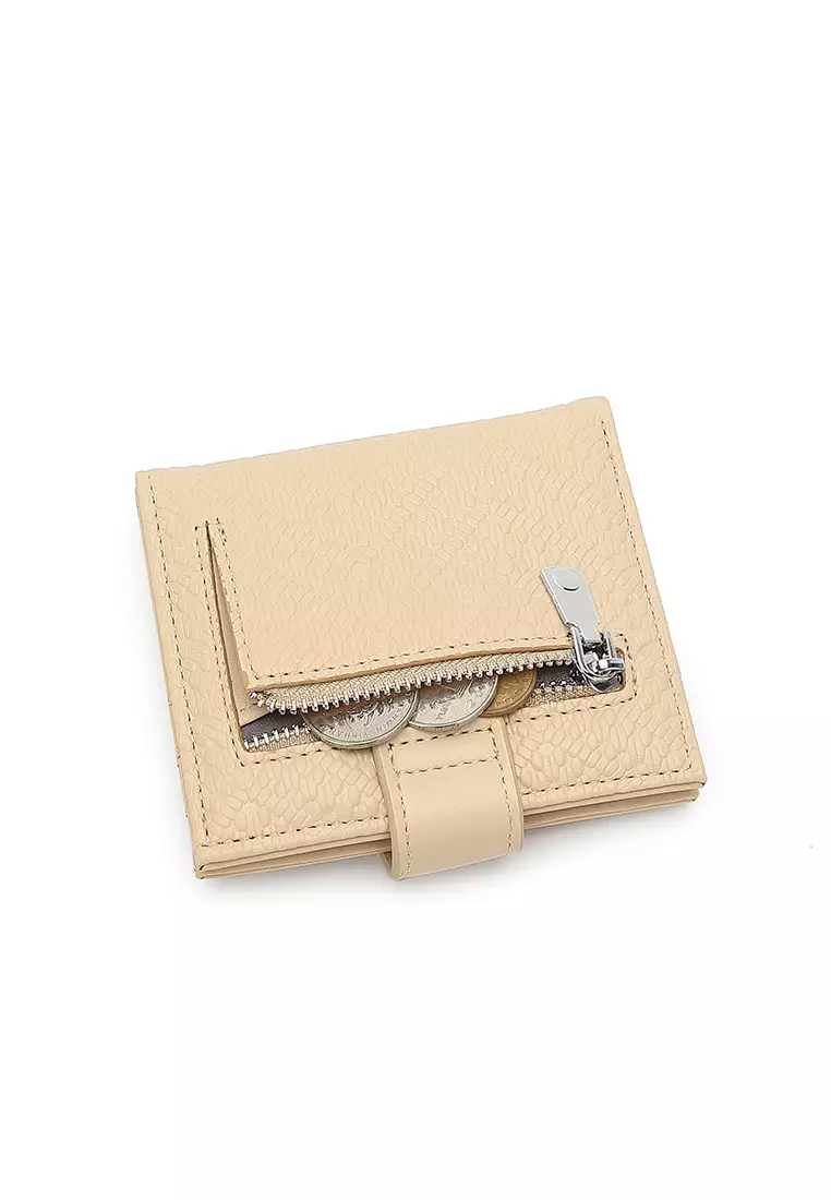 Women's Short Purse / Card Holder (錢包 / 持卡人錢包) - 米黃色