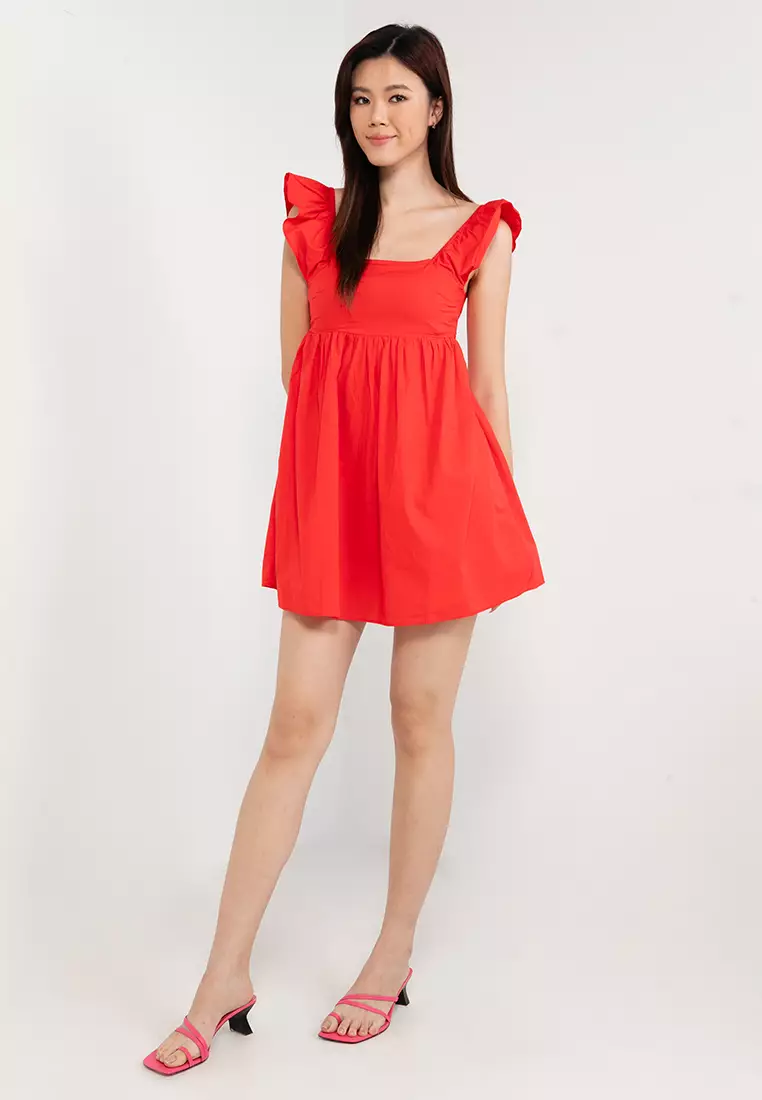 Tessa Tie Back Mini Dress