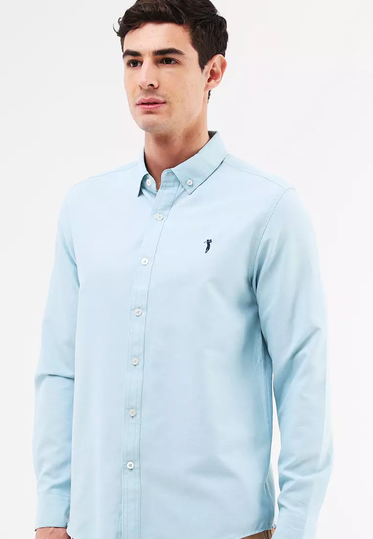 Woven Polo Long Sleeve