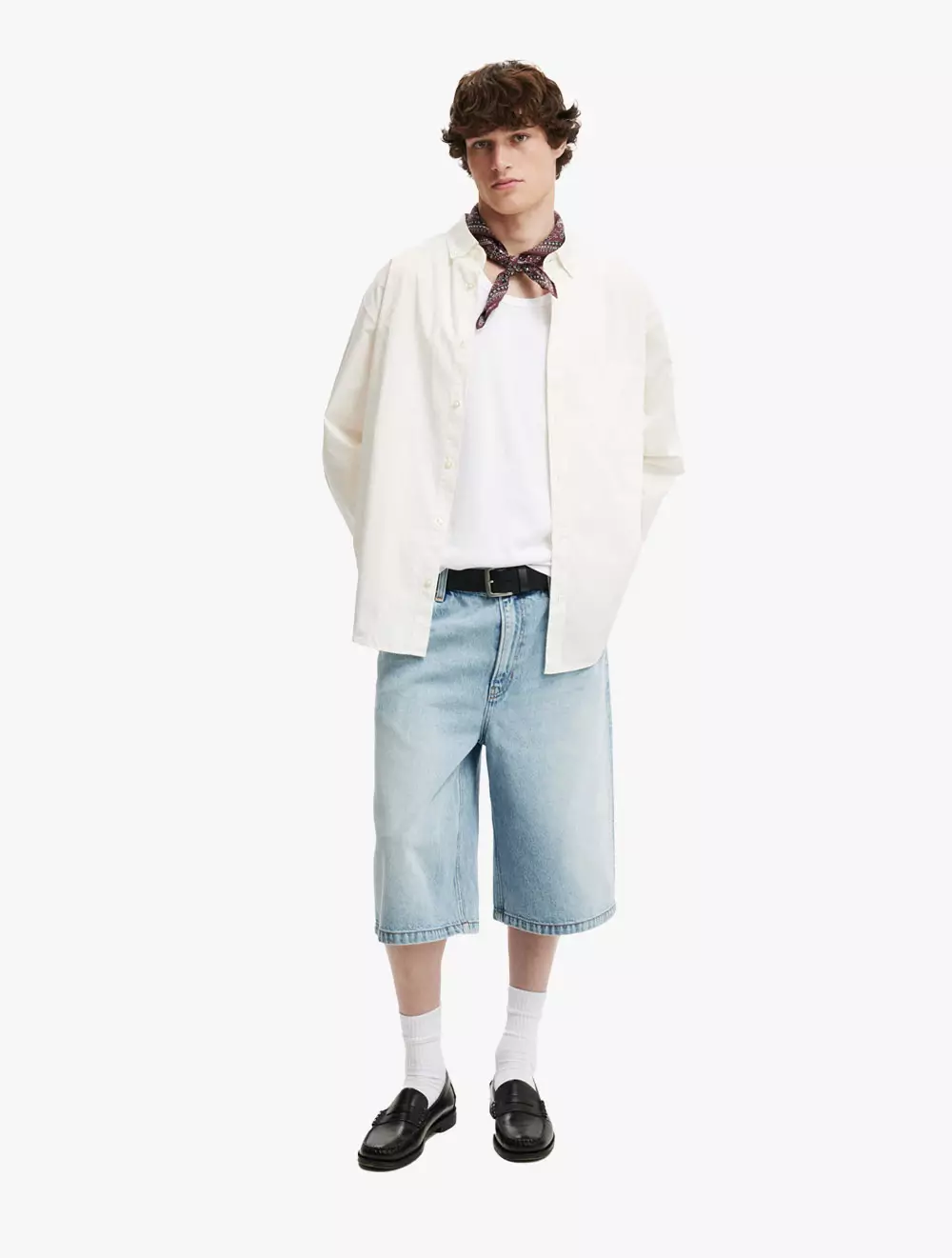 Cotton On -  Pakaian Pria  - Oversized Long Sleeve Shirt - Off White