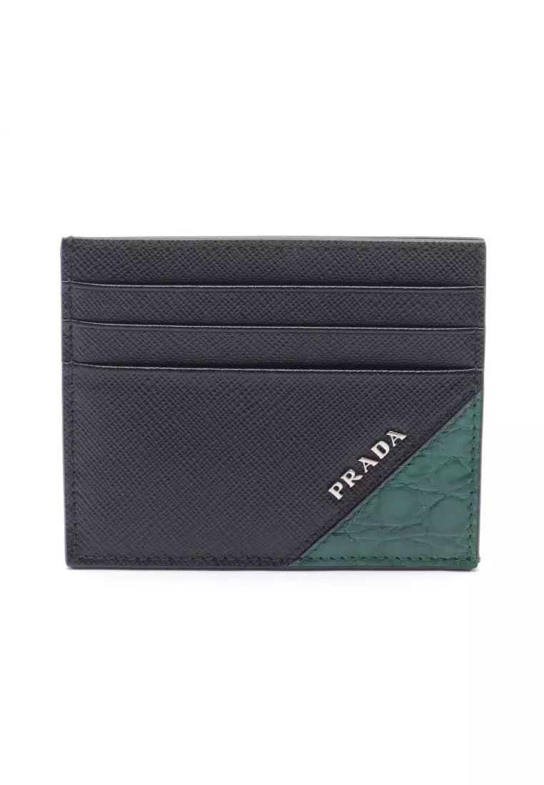 Coin Card Holder - Luxury Taigarama Green