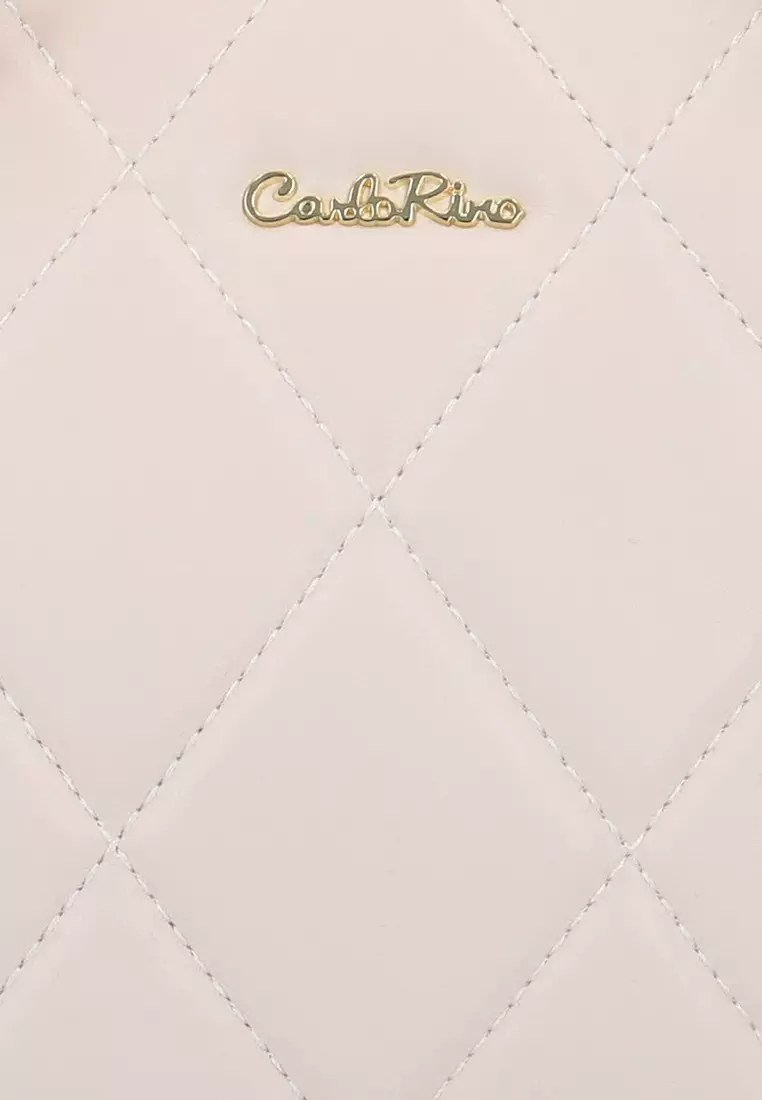 Buy Carlo Rino The Lumi Top Handle Bag - Beige 2026 Online | ZALORA ...
