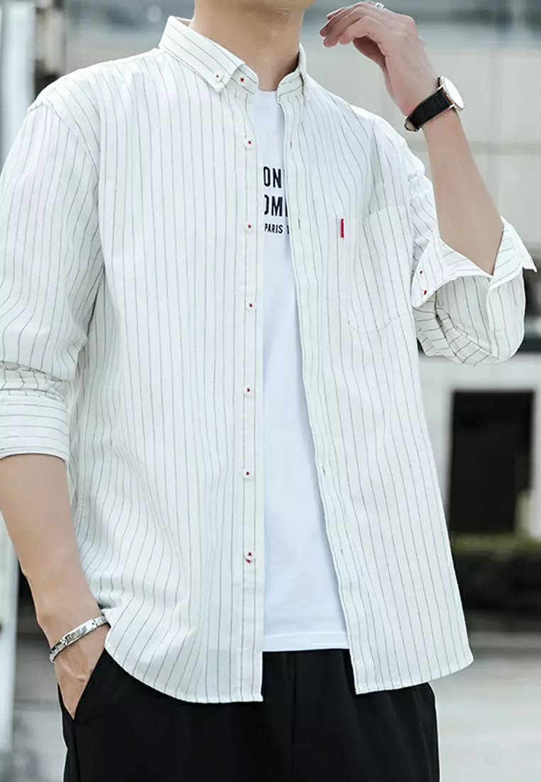 Slim Stripe Long Sleeved Shirt C1620