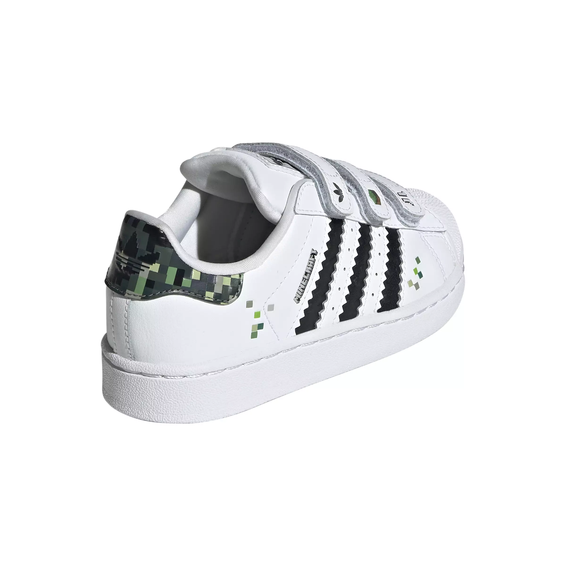 ADIDAS Superstar II Cf C x Minecraft Shoes Kids JQ8748 - Sepatu Anak (Putih)