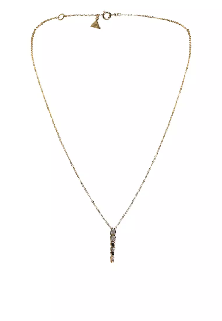 Serppentini Gold Plated Snake Necklace