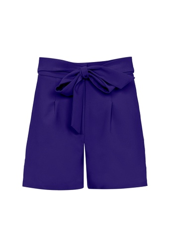 Auden Cavill blue Auden Cavill Women Tie Waist Shorts 60268AA182E66BGS_1