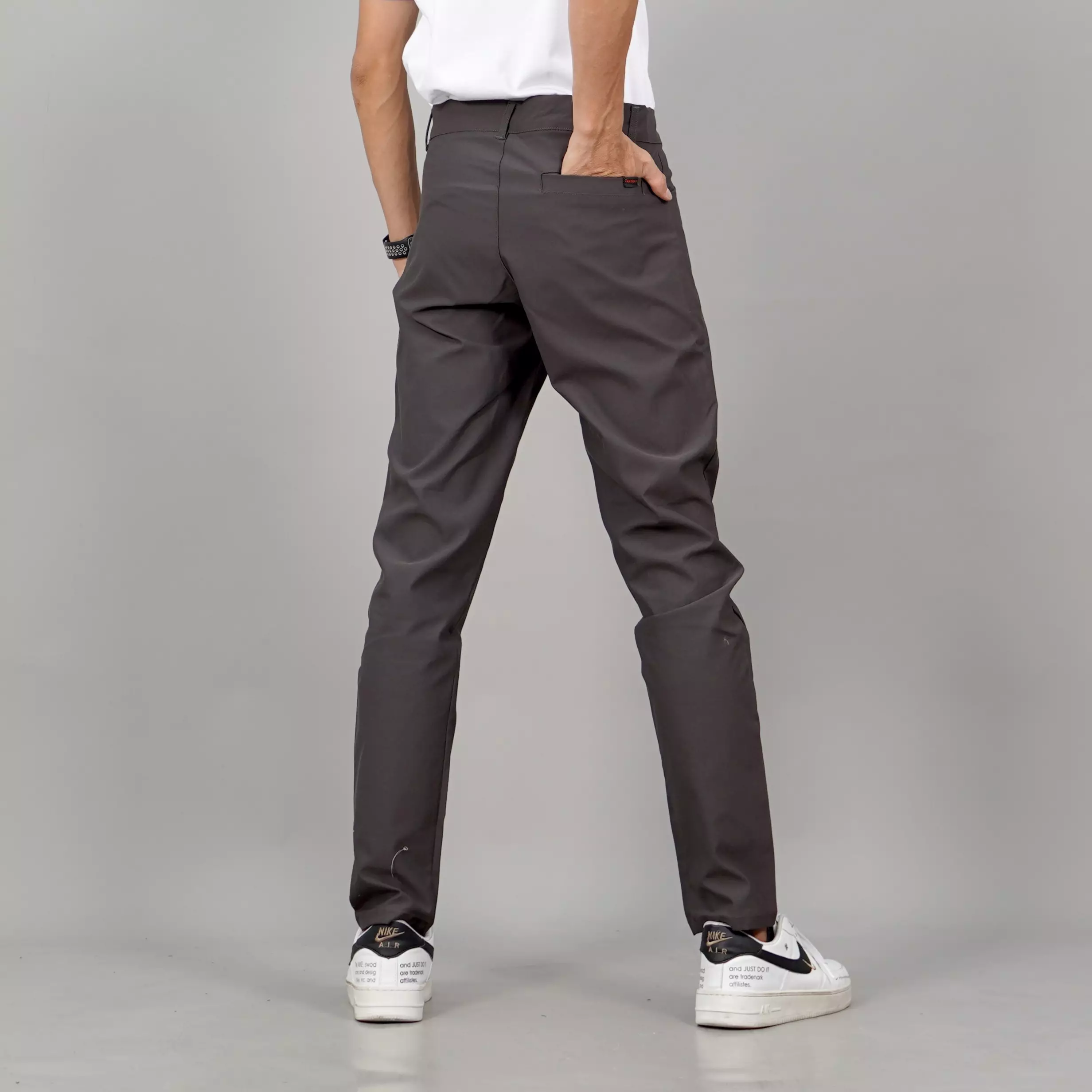 JEFAN Celana Panjang Pria Chino Celana Chino Panjang Pria - ABU TUA