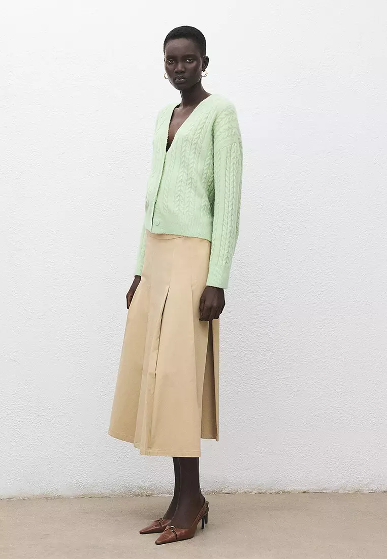 Knitted Braided Cardigan