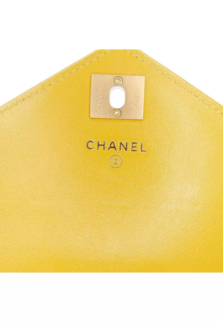 Pre-Loved Chanel Small Reversed Chevron Lambskin Flap