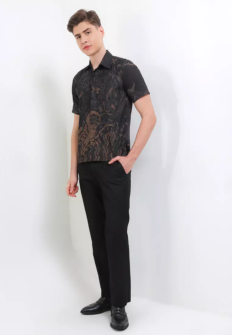 Umbara Kemeja Batik Exclusive Premium Pria Casual Modern Lengan Pendek