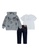 Levi's grey Levi's Unisex Toddler's Zip Up Hoodie, Short Sleeves Tee & Pants (2 - 4 Years) - Grey Heather ABEC1KA4639A20GS_2