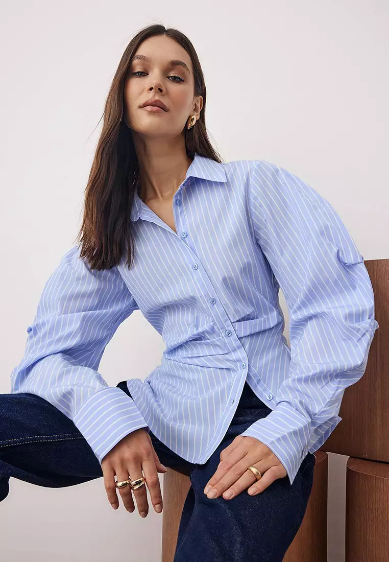 Asymmetrical Fitted Shirt