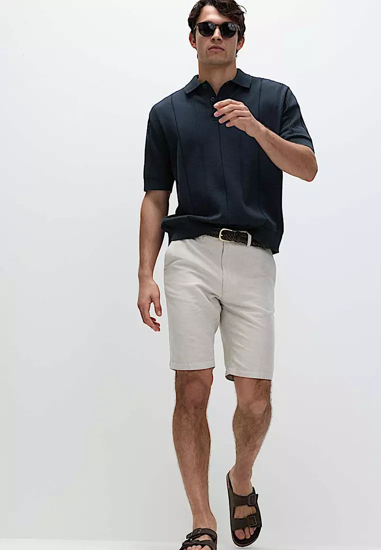 Pure Cotton Relaxed Fit Stich Polo