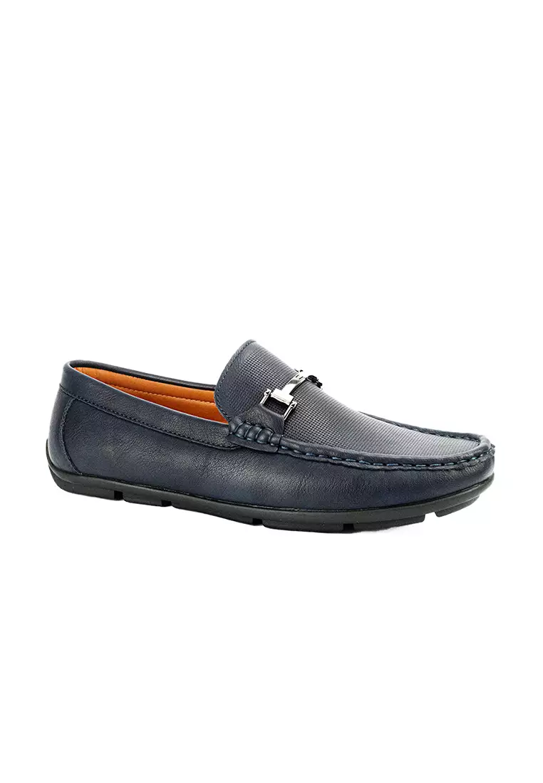 Discount on Mario D' boro Runway  shoes - SKU: Men's Casual Loafers MX 23969 Navy Blue C48