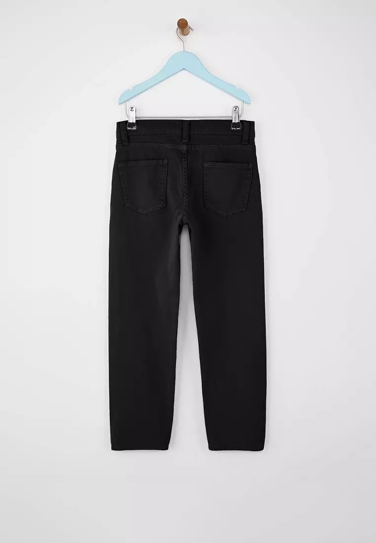 Elastic Waist Straight/Basic Boys' School Trousers