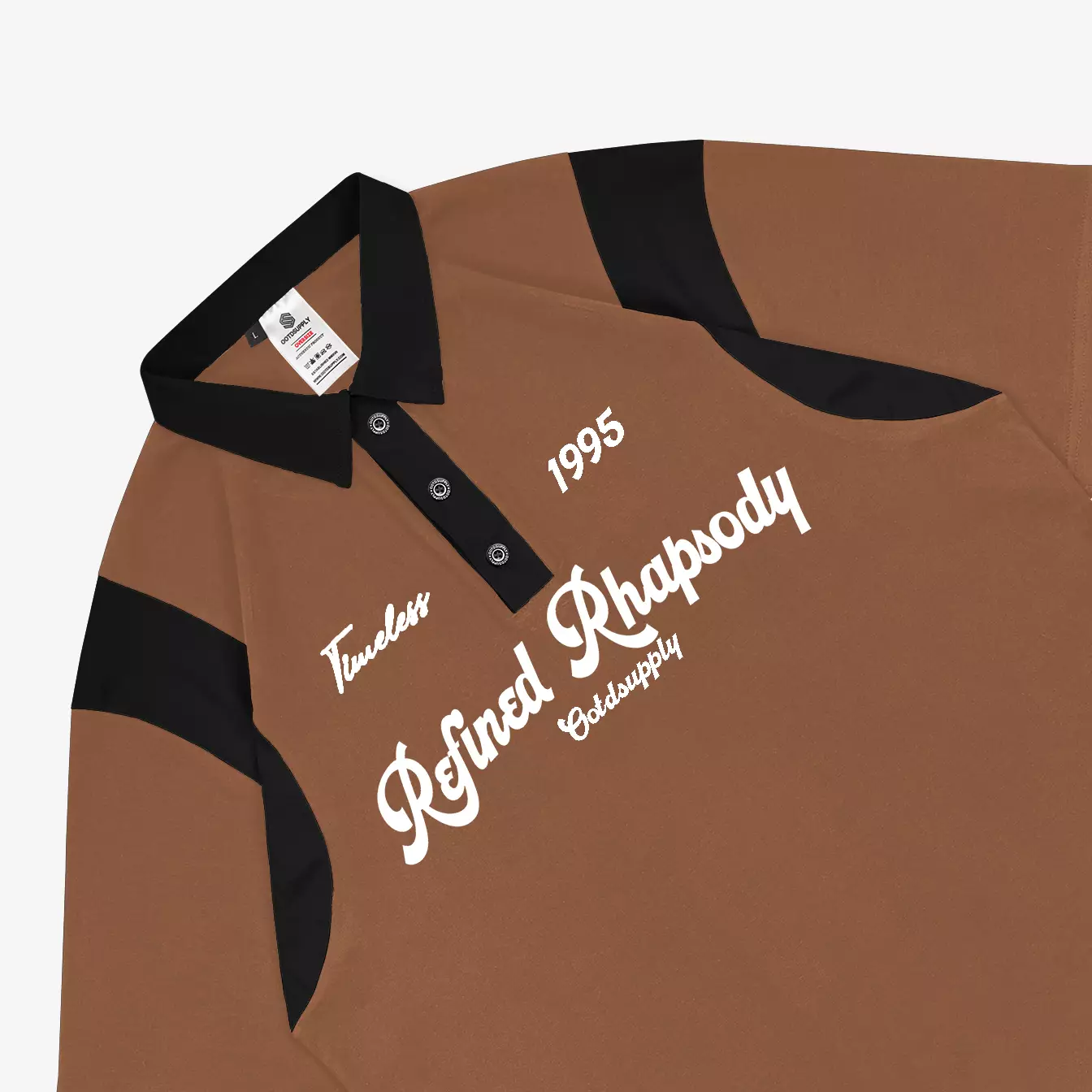 OOTDSUPPLY Oversize Rugby Polo Shirt Rhapsody Combination | Kaos Polo Pria dan Wanita OVZ-PSR029