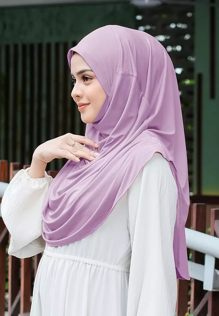 HIJAB INSTAN FATHIA - PASTEL PURPLE