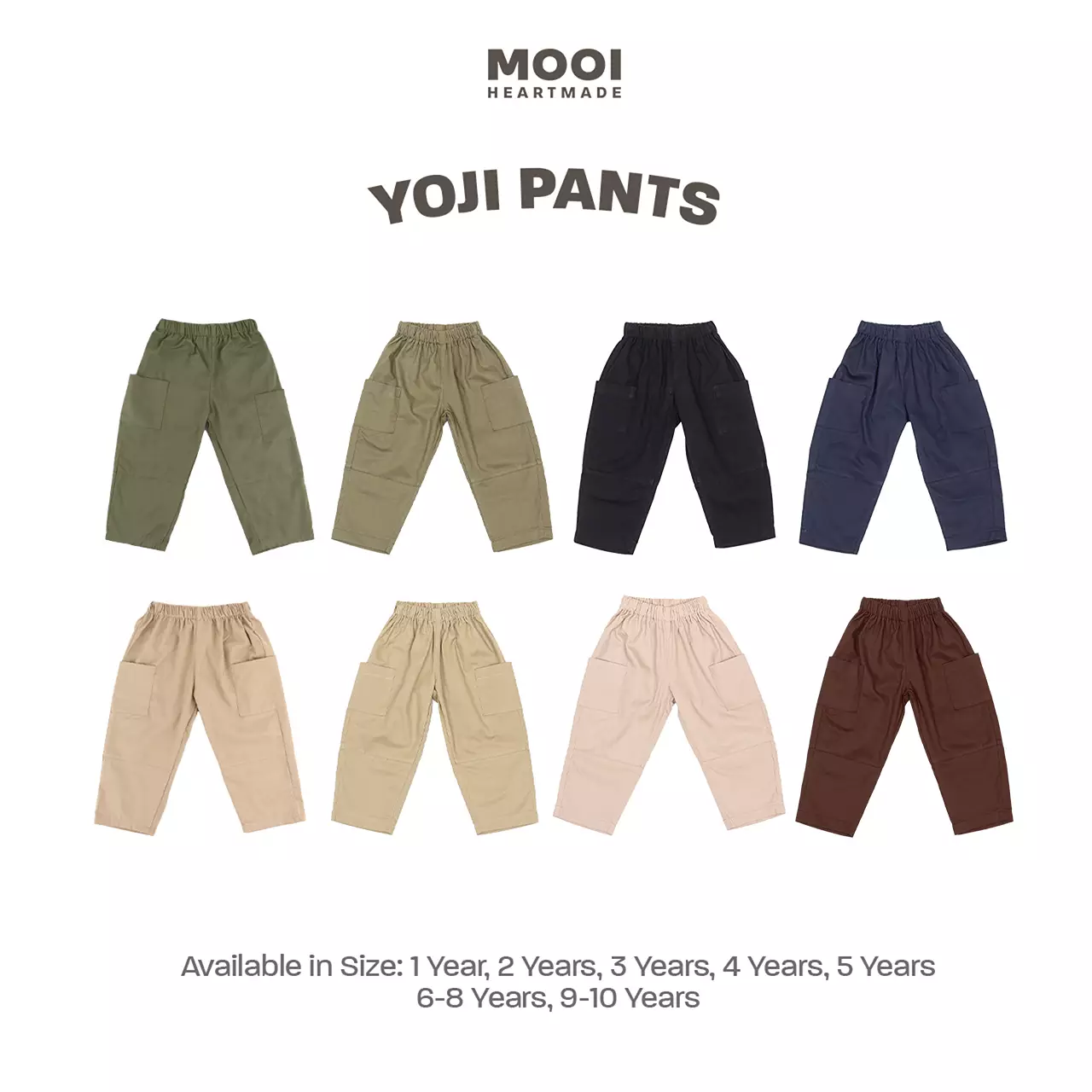 Mooi Celana Panjang Chinos Anak Yoji Pocket Pants - Khaki