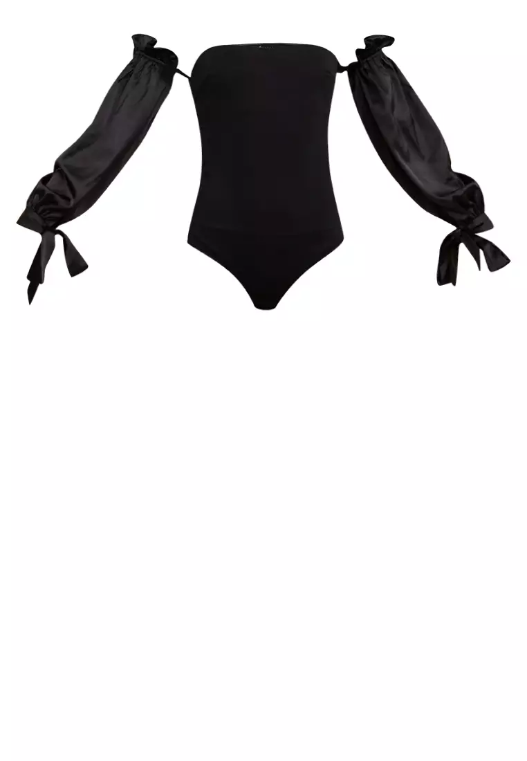 Buy Zalora Studios Off Shoulder Puff Sleeve Bodysuit 2024 Online
