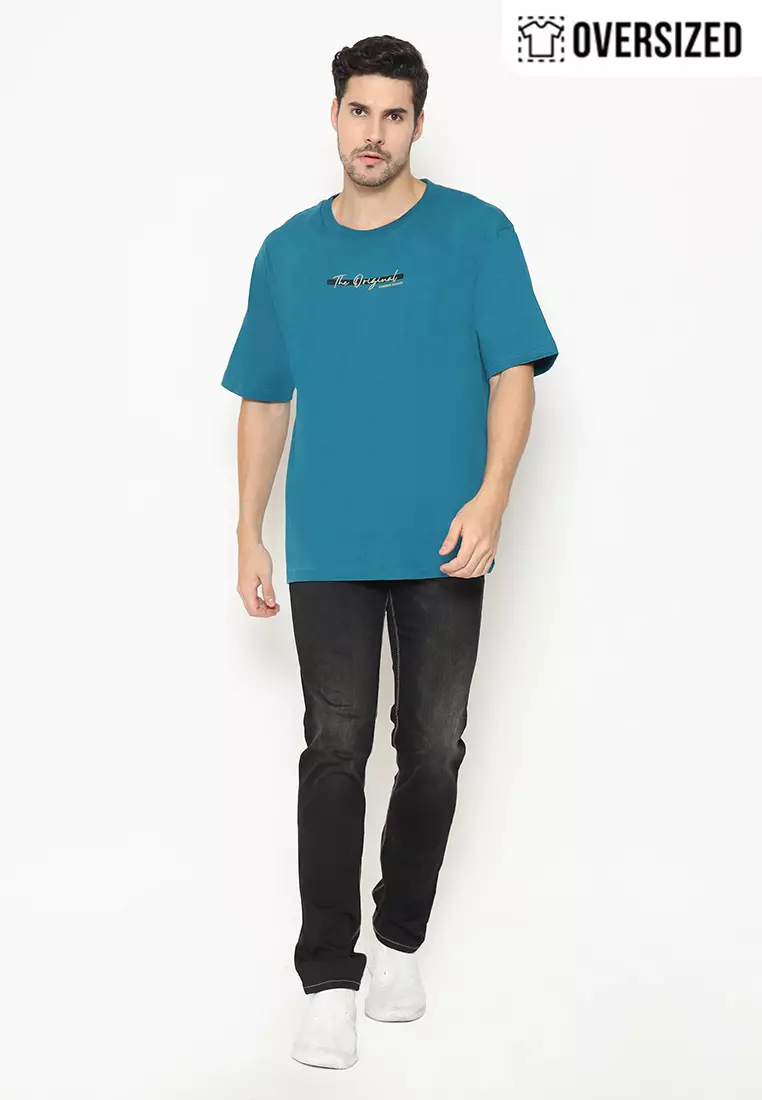 RBJ T-Shirt Cotton Oversized Pria 2079330021