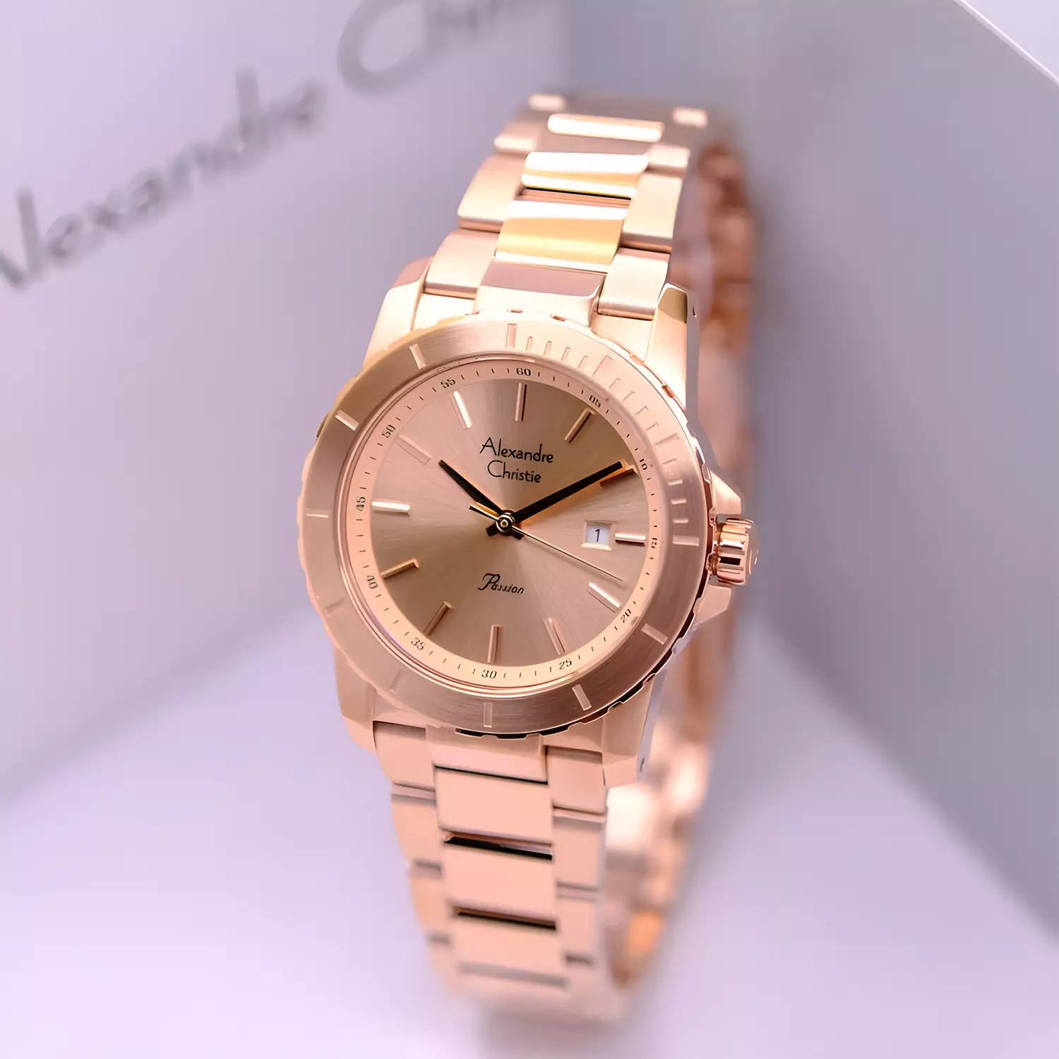 Jam Tangan Analog Wanita - Passion Series - Rose Gold Stainless Steel - 6141 LDBRGLN