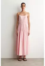 cos gathered midi dress pink I Get So Many Compliments on This COS Dress