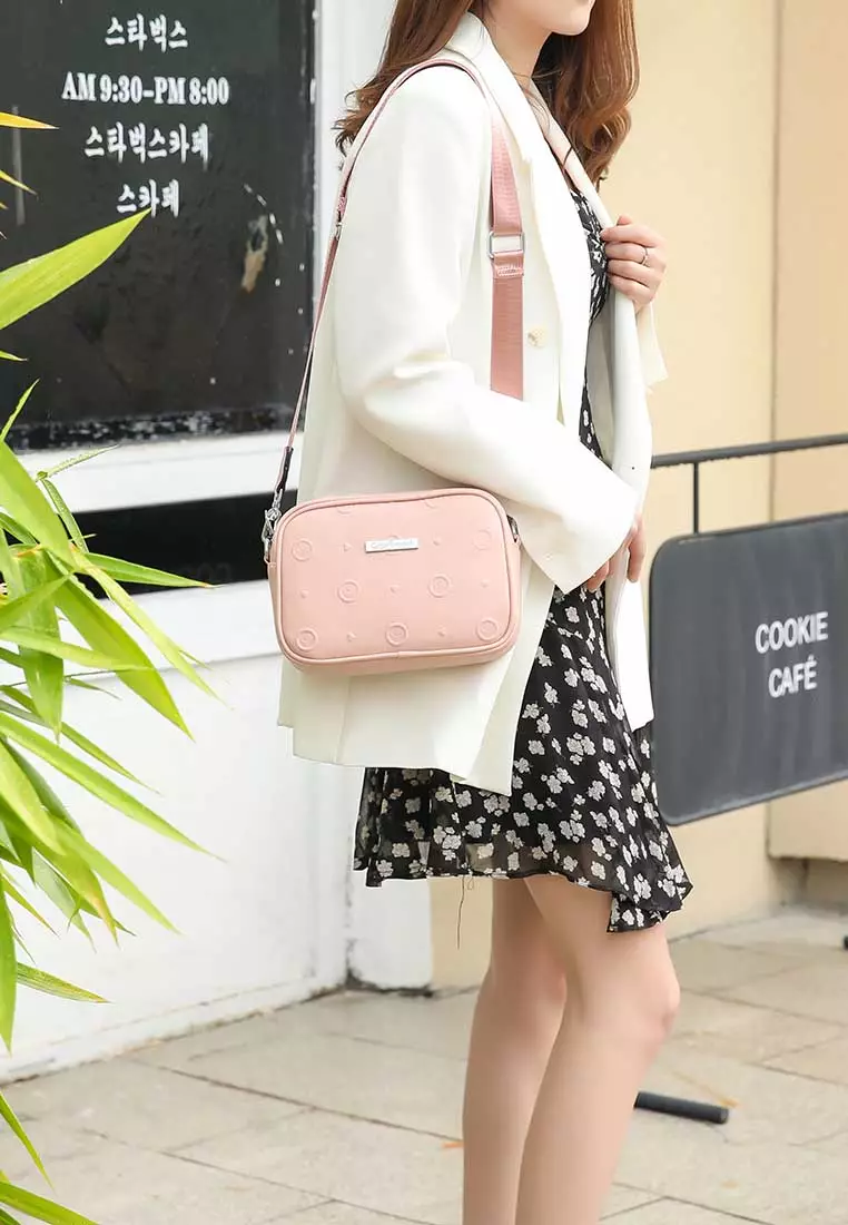 GYKACO MIURI Pink - Tas Wanita Sling Bag - Fashion Top Handle Bag (Import)