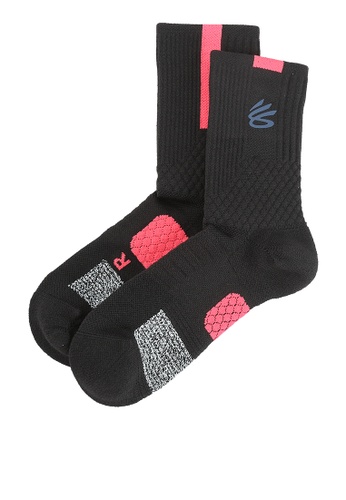Under Armour Unisex Curry ArmourDry Playmaker Mid-Crew Socks | ZALORA ...