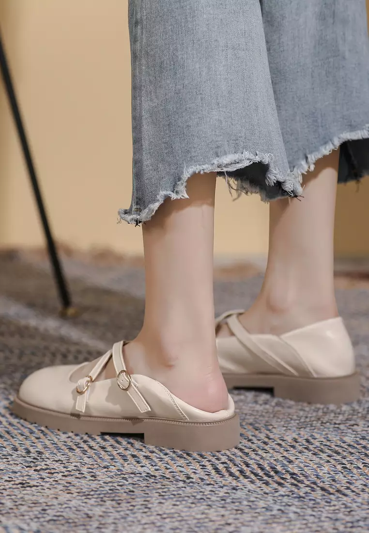 Cross Buckle Strap Mary Jane Shoes WW-T27