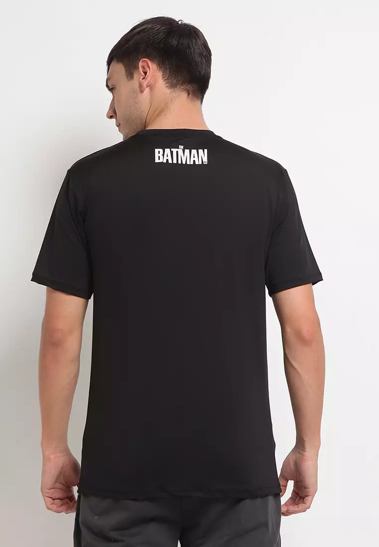 Flexzone Sporty Tee The Batman Movie Logo Byte DC Comics Black