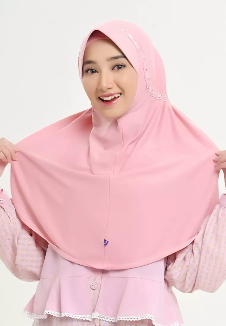 RABBANI - Kerudung Sekolah Instan Hemy KAA - Pink Dharma Wanita