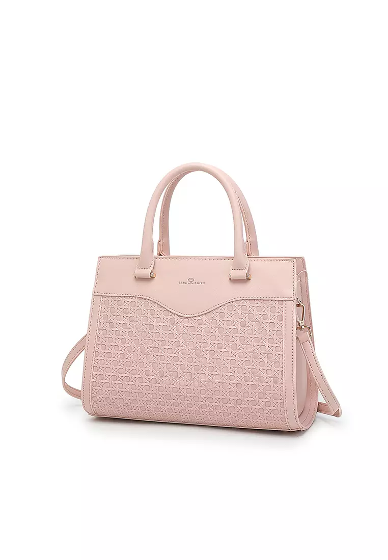 Women's Top Handle Bag / Sling Bag / Crossbody Bag - Pink