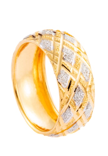 Buy Habib Jewels Habib Indulge White And Yellow Gold Ring 916 Gold 2 85g Online Zalora Malaysia