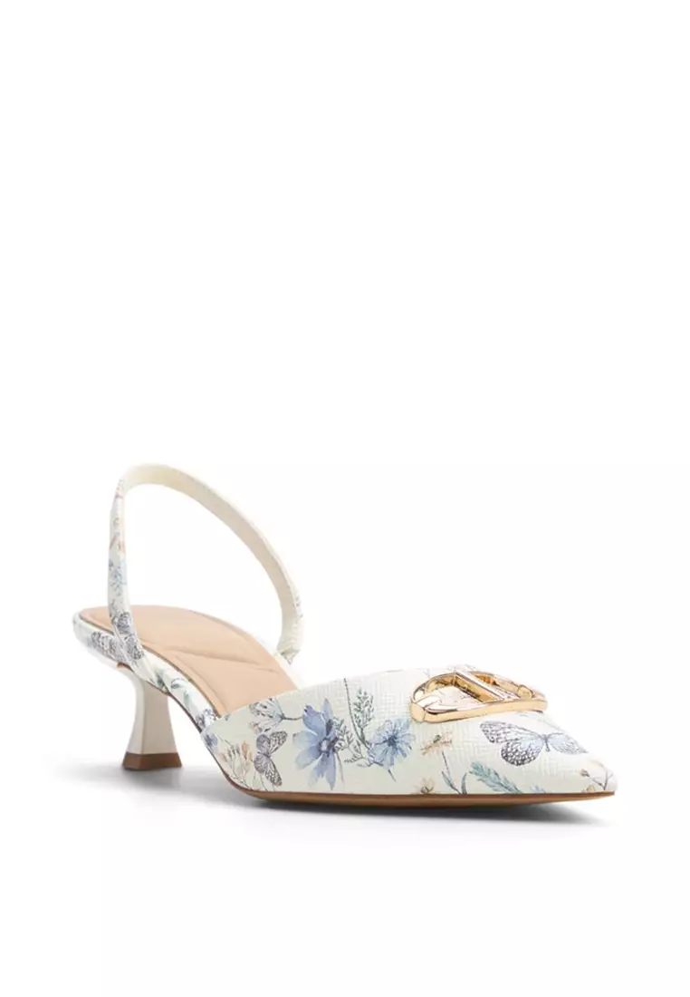 Delicate Slingback Kitten Heels