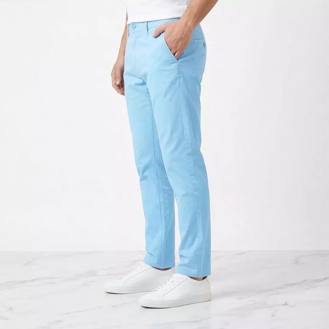 Platini Celana Pria Chino Panjang Light Blue 588049