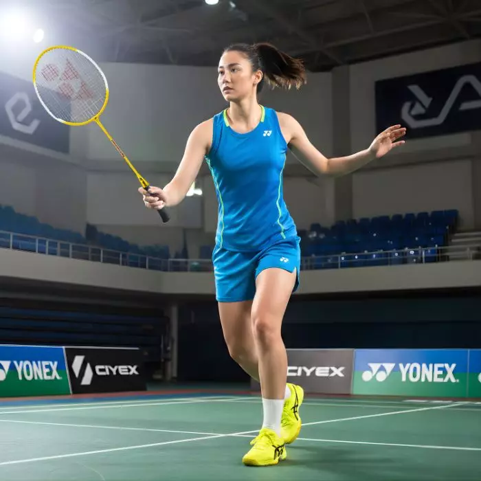 Paket Lengkap Pemula Raket Badminton Yonex GR303 Kuning dan Shuttlecock Adidas TS3 Nylon Isi 6