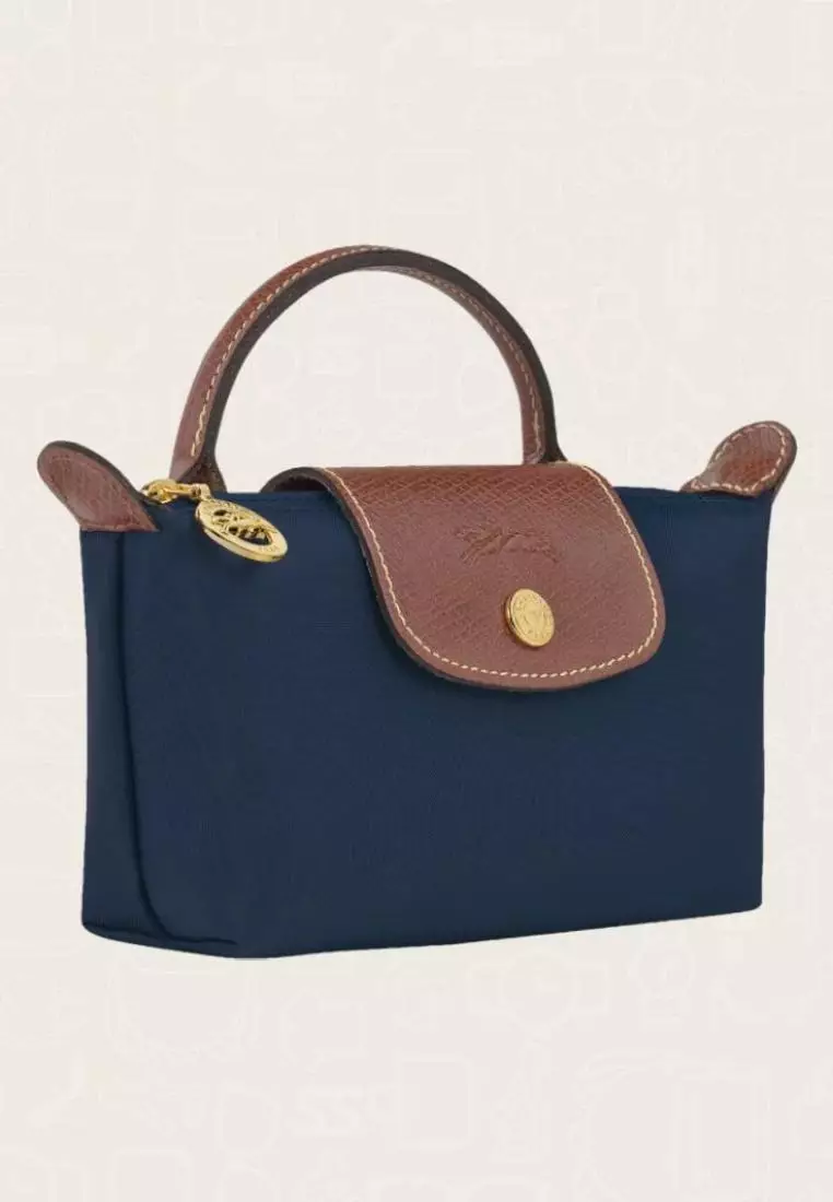 Longchamp Le Pliage Original Pouch With Handle Navy