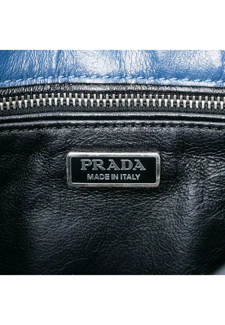 Pre-Loved Prada Glace Calf Arcade Crossbody