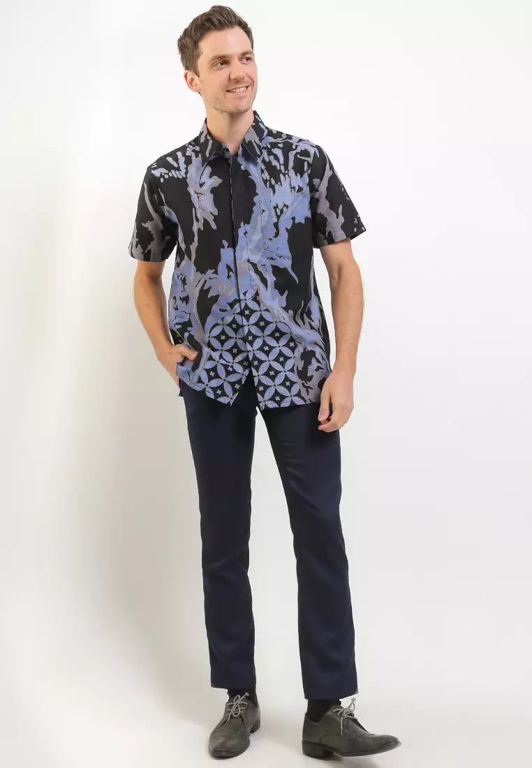 Hem Batik Body Fit Kawung 2
