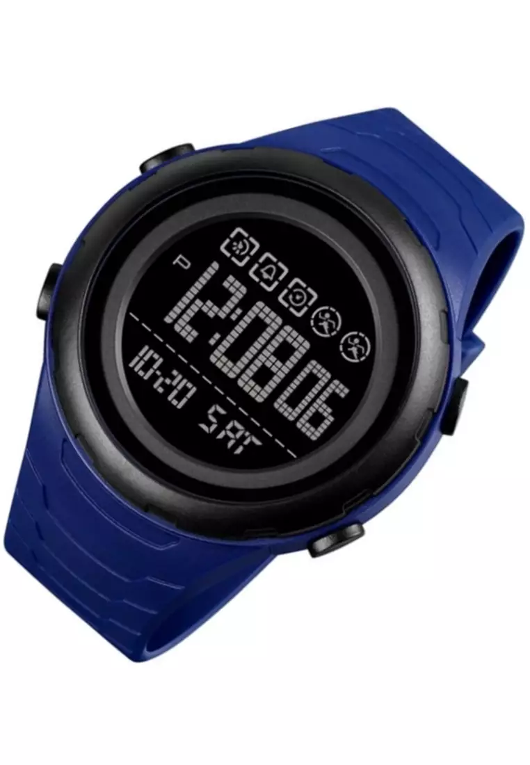 Jam Tangan Digital Pria Waterproof Many Function Strap Tali Material PU VR10 ORIGINAL